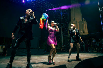 Miranda! y Lali brillaron en Madrid