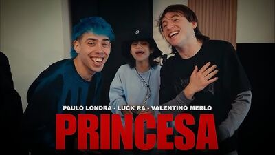 Paulo Londra, Valentino Merlo y Luck Ra lanzarán "Princesa"