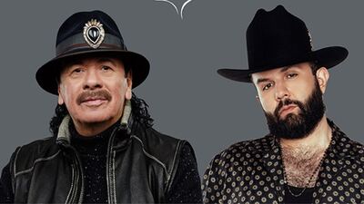 "Velas": La colaboración de Carín León y Carlos Santana