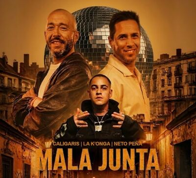 Los Caligaris estrenan "Mala Junta" junto a La K'onga y Neto Peña