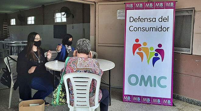 Bragado: Por el "Mes del Consumidor" la OMIC atendió a los vecinos del barrio Las Violetas