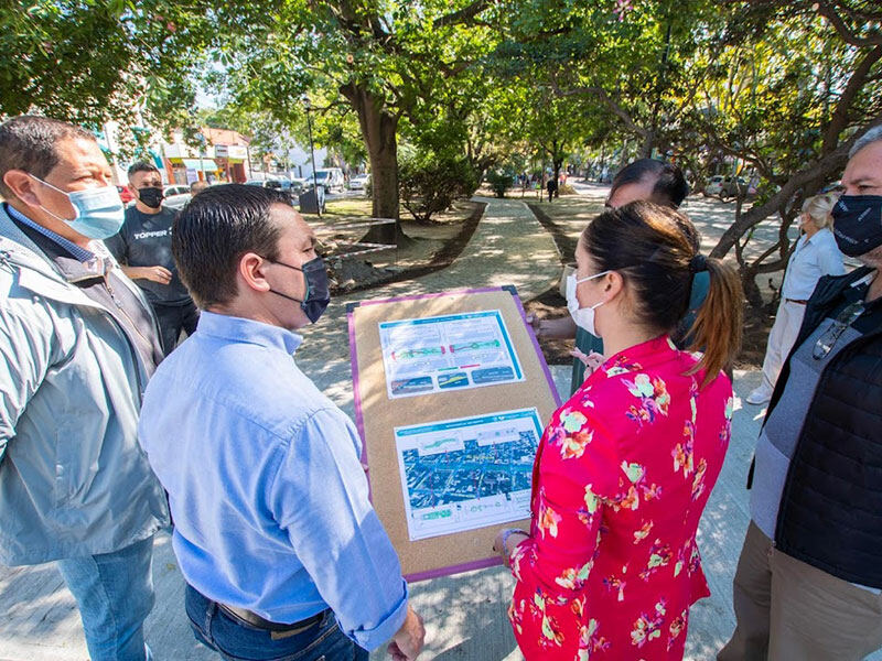 Florencio Varela: Continúa la puesta en valor del boulevard de Avenida San Martín