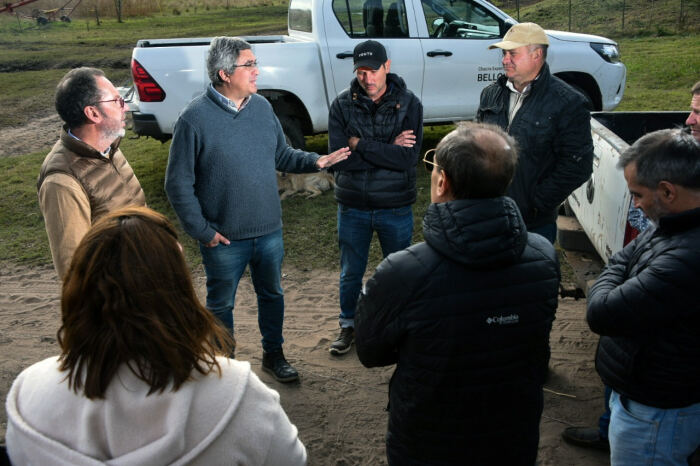 Rodríguez recorrió zonas afectadas por inundaciones en el centro de la provincia