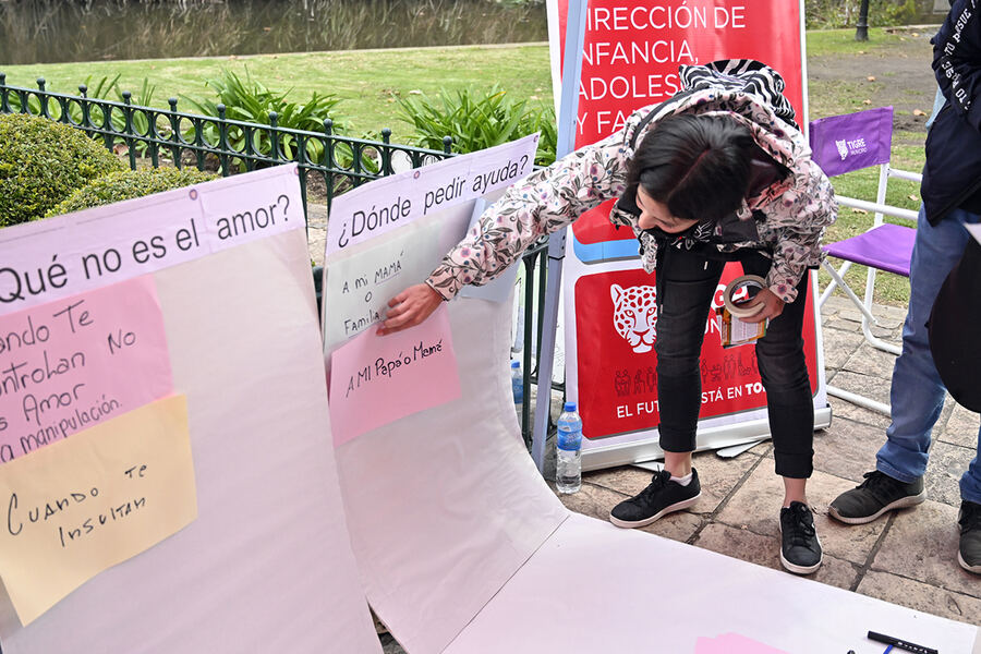 Tigre: El Municipio realizó una jornada de sensibilización contra la violencia en el noviazgo