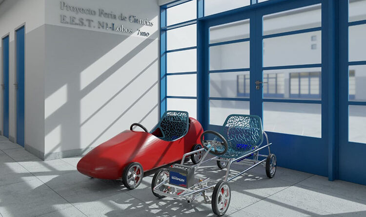 Lobos: Alumnos de la Escuela Técnica diseñaron un auto eléctrico