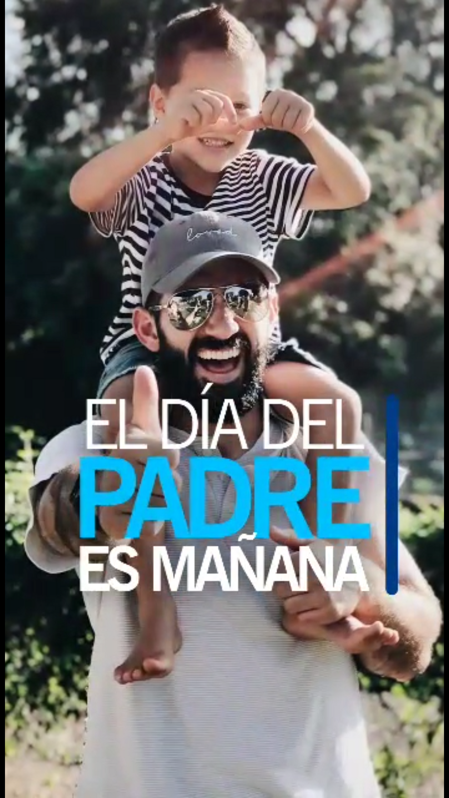 El original saludo del Día del Padre del candidato platense Juan Maguila