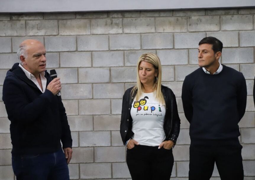 Lanús: Javier Zanetti inauguró un polideportivo en el Parque Piñeiro