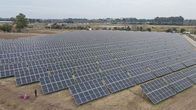 Escobar: Inauguraron el parque solar de Loma Verde