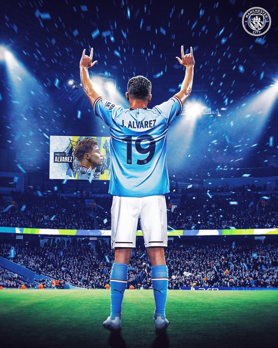 Julián Álvarez tiene nuevo club: presentaron a la "araña" en el Manchester City