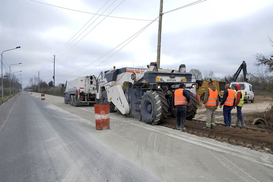 Tigre: Avanza con la repavimentación de la Av. Italia en Nuevo Delta