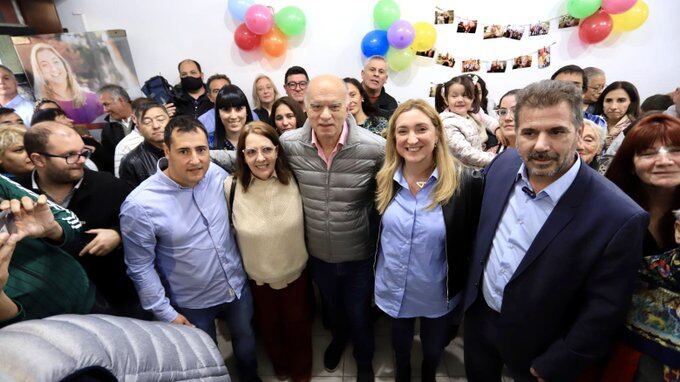 Merlo: Grindetti y Ritondo inauguraron un local de Juntos por el Cambio