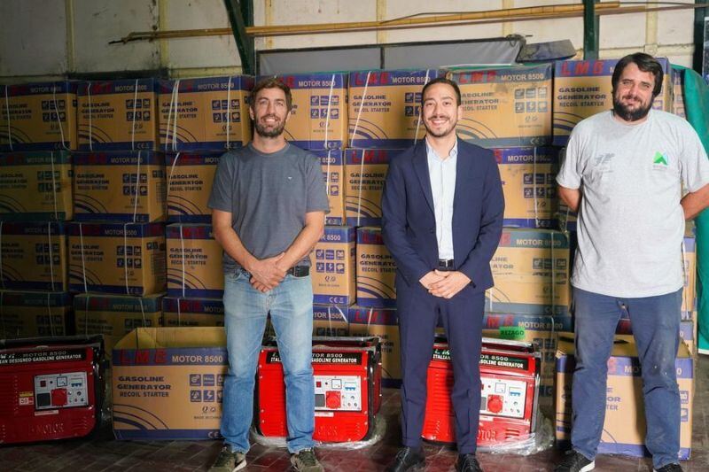 Mercedes: El Municipio adquirió grupos electrógenos para instituciones, dependencias públicas y educativas.