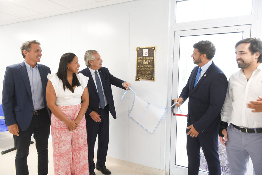Exaltación de la Cruz: El Presidente inauguró el Hospital Modular de Los Cardales