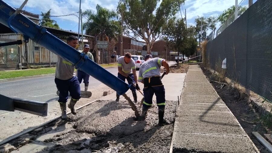 Tigre: El Plan de Veredas Vecinales en Troncos del Talar progresa a buen ritmo