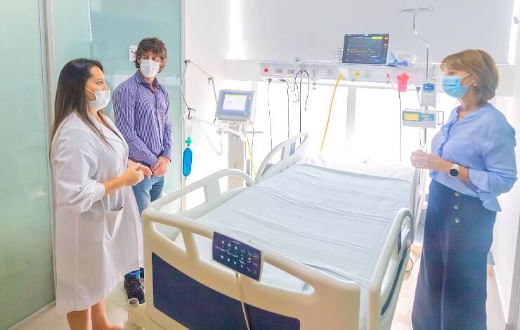 San Fernando: El intendente presentó las nuevas Terapias del Hospital Municipal San Cayetano