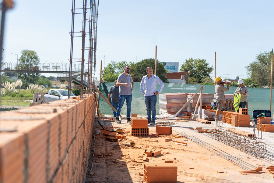 Campana: Avanza la construcción del nuevo centro de salud de San Felipe