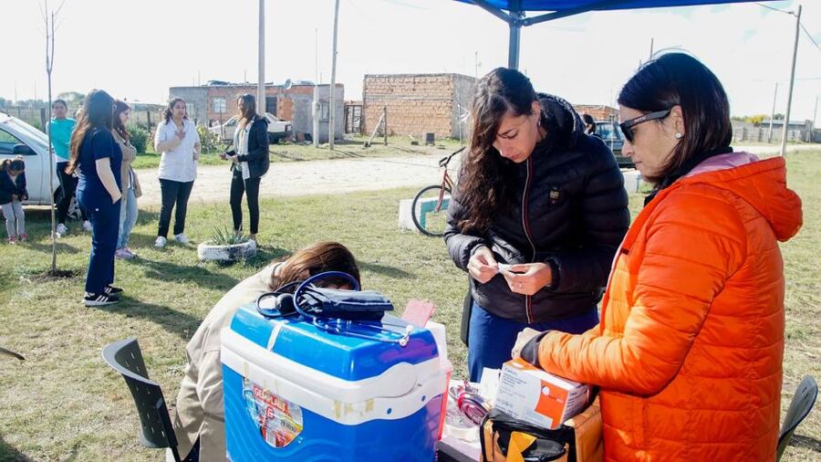 Azul: Se realizó la posta de salud en el barrio San Martín de Porres