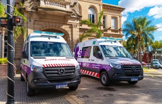 Campana: El municipio renovó dos de las ambulancias del SAME
