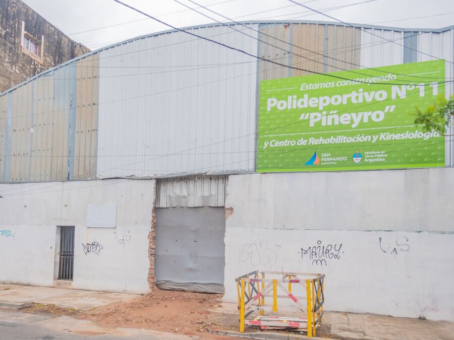 San Fernando: Avanza la obra del nuevo Poli N°11 “Piñeyro” y el Centro de Rehabilitación y Kinesiología