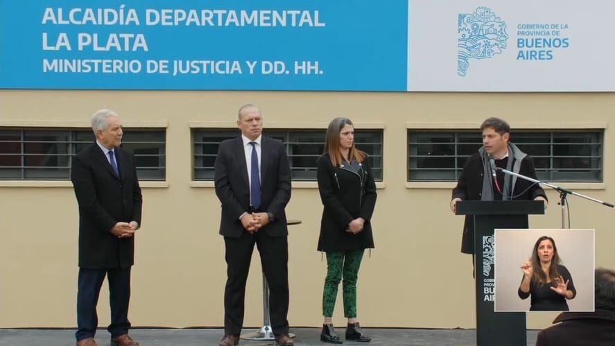 Kicillof inauguró la alcaidía de Melchor Romero y afirmó que "esto es construir una mejor seguridad"