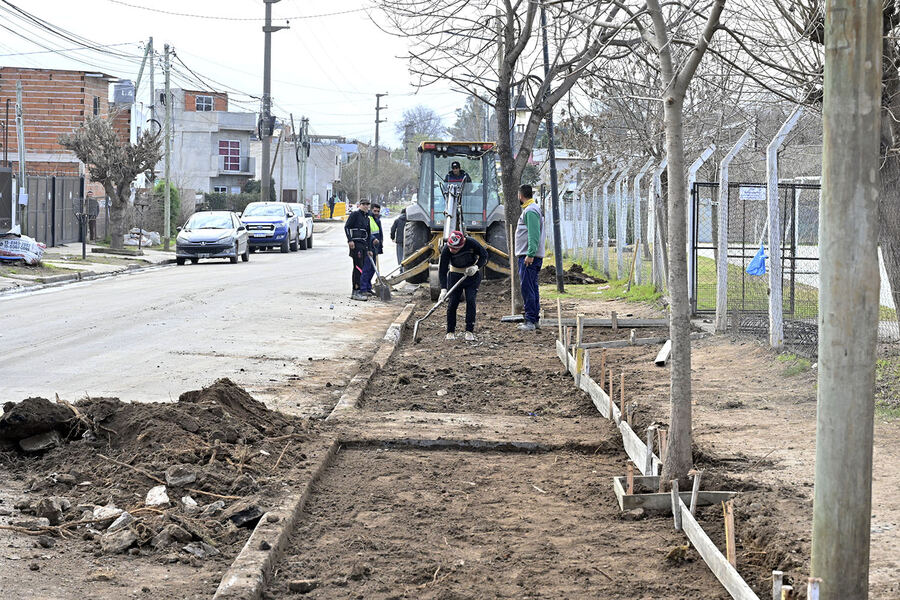 Tigre: Continúa el Plan de Veredas Vecinales en Benavídez