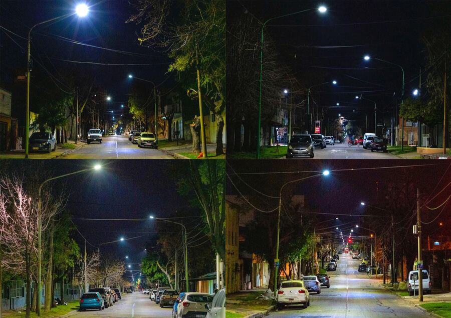 Campana: El Municipio puso en marcha una nueva etapa del plan de iluminación