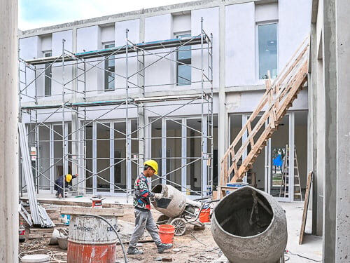 Pilar: Continúa la construcción de la Casa del Cuidado en el barrio Monterrey