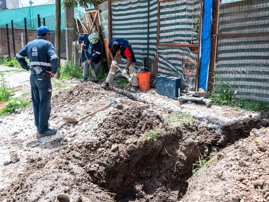 San Martín: Avanzan las conexiones de cloaca en Costa Esperanza, Costa del Lago y 8 de Mayo