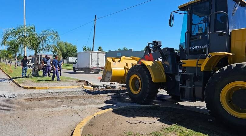 Chacabuco: Finalizó la primera etapa del hormigonado en el paso a nivel del Acceso Juan XXIII