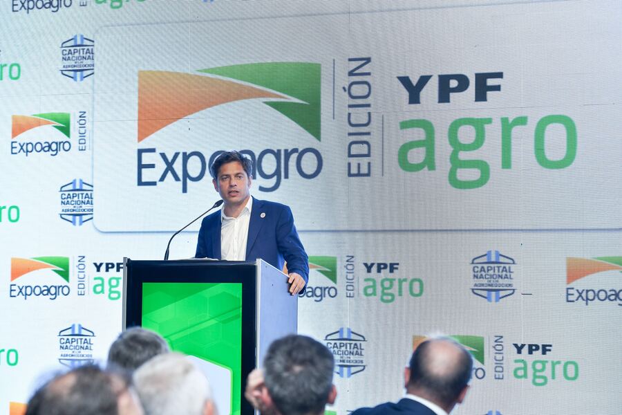 Axel Kicillof participó de la cena de Expoagro 2024 en San Nicolás