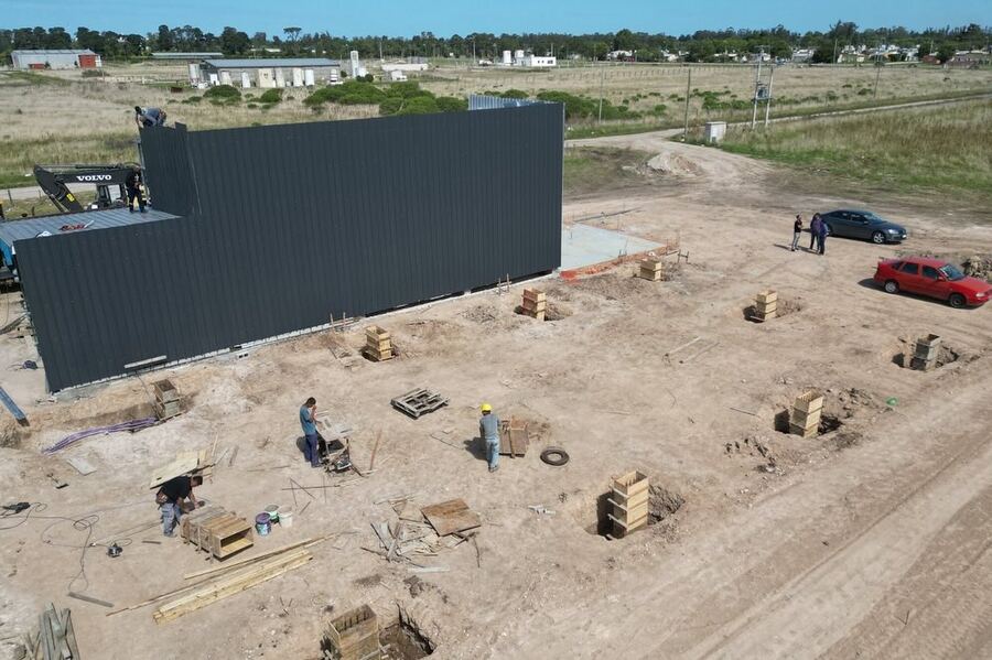 Miramar: Avanza la obra de ampliación de la Planta de Frío y Empaque de Kiwi