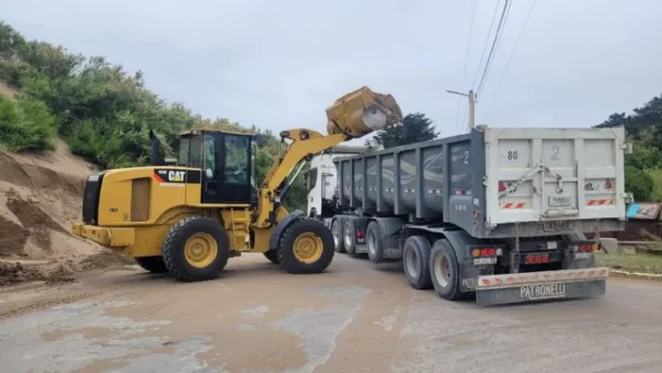 Necochea: Avanzan los trabajos sobre la avenida 2 camino a la Escollera Sur