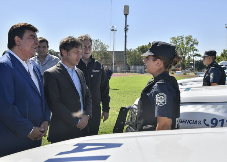La Matanza: Kicillof puso en funcionamiento 40 nuevos patrulleros en el distrito