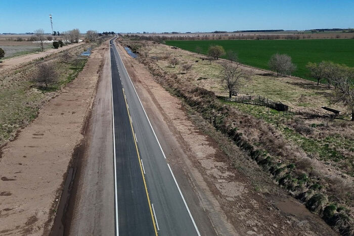 La Provincia avanza con la pavimentación de la Ruta del Cereal