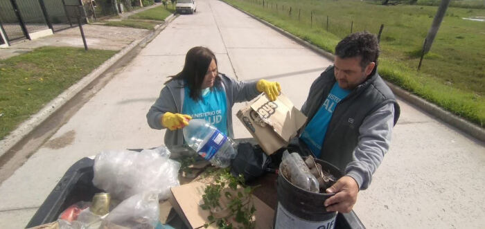 Salud bonaerense refuerza el descacharreo para prevenir el dengue