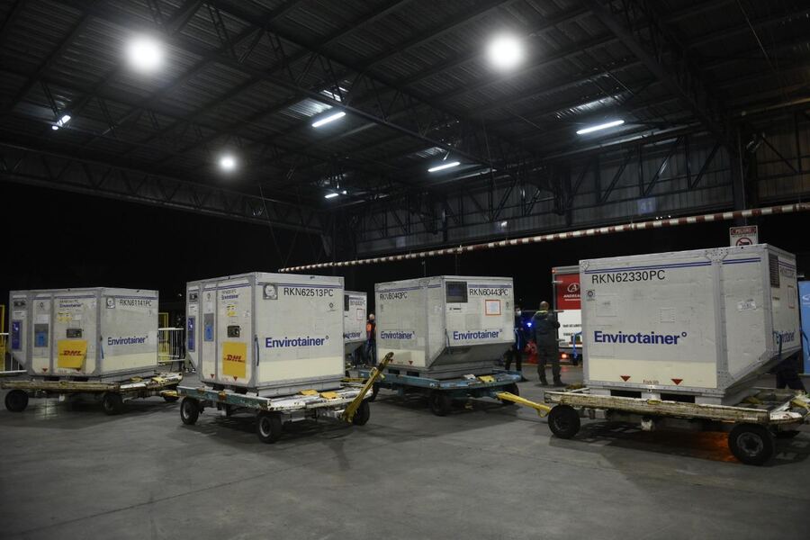 Llegaron 2.148.600 vacunas de AstraZeneca contra el Covid-19