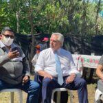 El Presidente Alberto Fernández visito Merlo