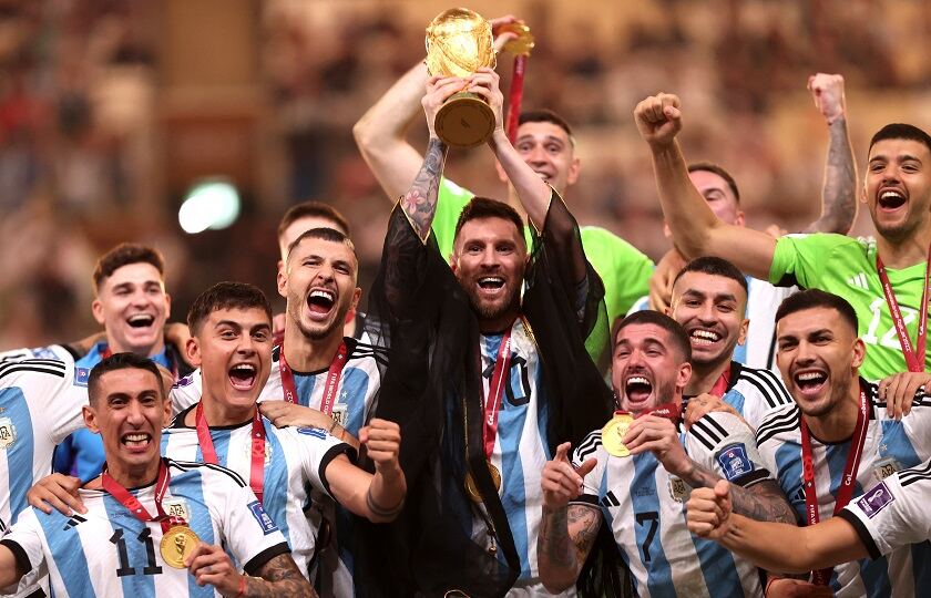 Campeones del mundo: la FIFA mostró cómo quedó tatuado el nombre de Argentina en la Copa