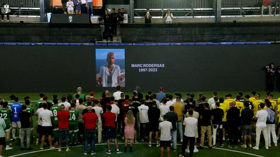 Murió un jugador de la Kings League y fue homenajeado por sus colegas