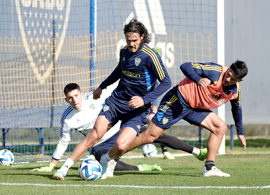Boca y Cavani se preparan para recibir a Nacional