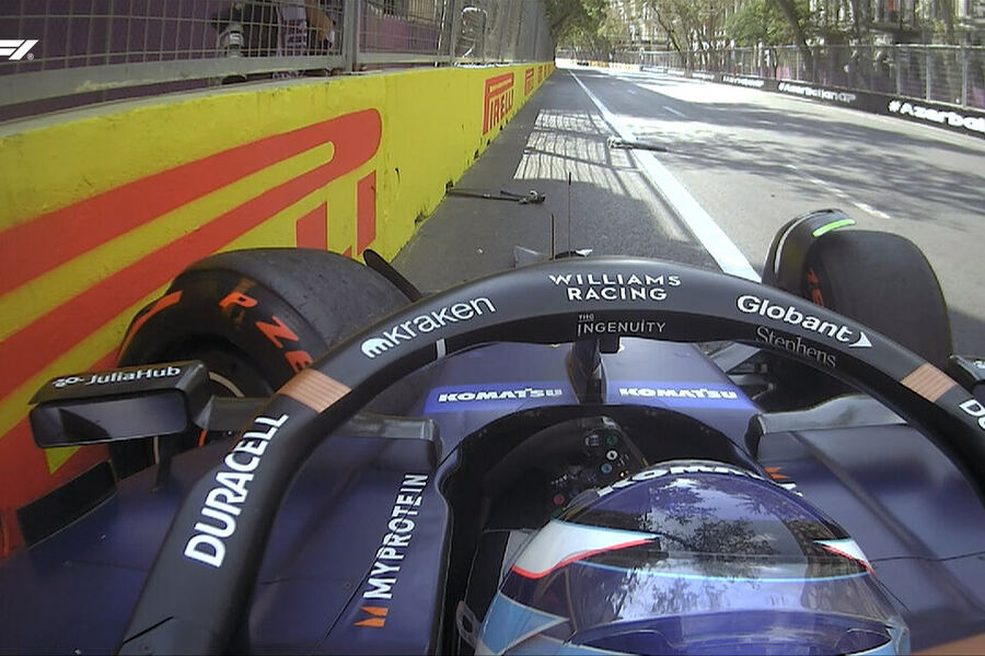 El accidente de Franco Colapinto en el GP de Azerbaiyán