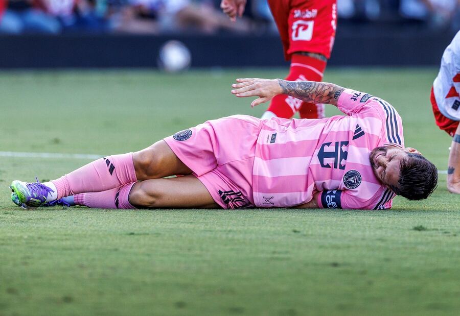 Se lesionó Messi