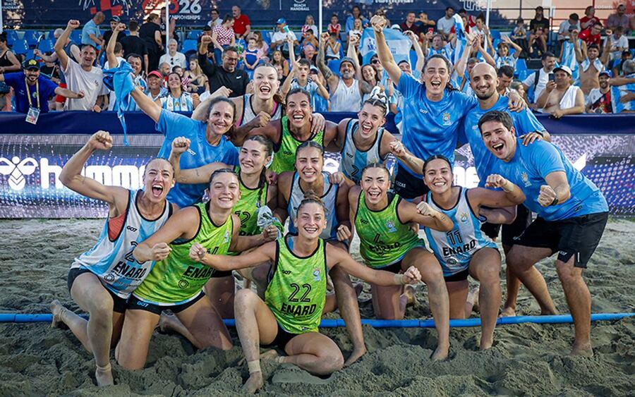 Las Kamikazes vencieron a Dinamarca y se consagraron campeonas mundiales de beach handball