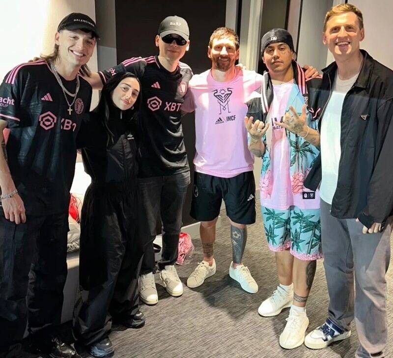 ¡Que crossover! Messi saludó a Nicki Nicole, Peso Pluma, Bizarrap y Duki